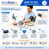 How to use AccuSure TS BP Monitor with correct upper-arm cuff placement