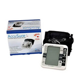 AccuSure TS BP Monitor with upper-arm cuff and product box
