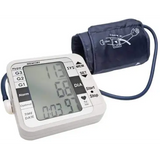 AccuSure TS digital blood pressure monitor front view with cuff