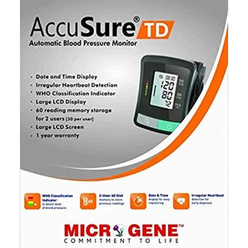 Accusure TD BP Machine and Digital Thermometer