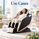 adjustable body massage chair use cases for home relaxation, after-work recovery, daily comfort routines and wellness lounge use