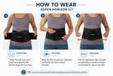 How to wear and adjust Aspen Horizon 627 lumbar support belt