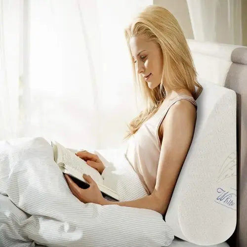 Bed Wedge Pillow Memory Foam for Sitting Reading TV Watching