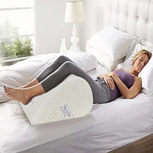 Bed Wedge Pillow Memory Foam for Sitting Reading TV Watching