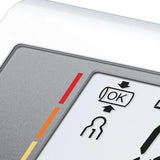 Beurer BM28 cuff fit check indicator on blood pressure monitor display