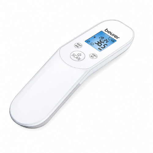 beurer ft 85 clinical non contact thermometer for fast hygienic forehead temperature measurement