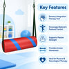 bolster swing use cases for balance training, motor planning, vestibular stimulation and postural control