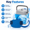breg polar care kodiak key features including motorized cold therapy, intelli-flo pad technology, 6–8 hour cooling, quiet pump and portable design