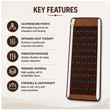 ceratonic massage mattress key features with acupressure points infrared heat vibration massage and portable design