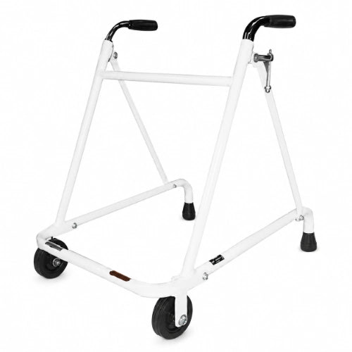child rollator walker with lightweight frame front wheels and rear safety tips
