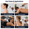 chiropractor gun delux use cases for neck shoulder relief back pain support sports recovery and muscle relaxation