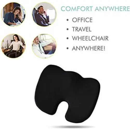 Coccyx Seat Cushion Memory Foam for Tailbone Pain Relief