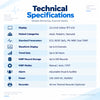contec cms8000 technical specifications with 12.1 inch colour tft lcd, adult pediatric and neonatal monitoring, ecg, resp, spo2, pr, nibp, dual temp, up to 8 waveforms, 96-hour trend data, up to 500 nibp records, manual auto stat nibp modes, adjustable visual and audible alarm, 100–240v ac power, and optional 48 mm thermal recorder