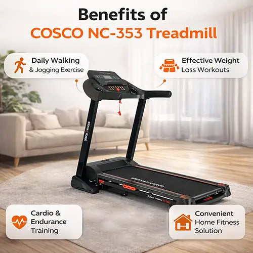 AC 350 treadmill benefits for walking and jogging