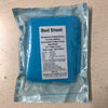 Blue non-woven disposable bed sheet sample with sterilisation indicator