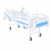 electric hospital flower bed with abs panels side railings and castor wheels
