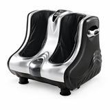 electric leg and foot massager with dual foot chambers and ergonomic design for feet and ankle relaxation