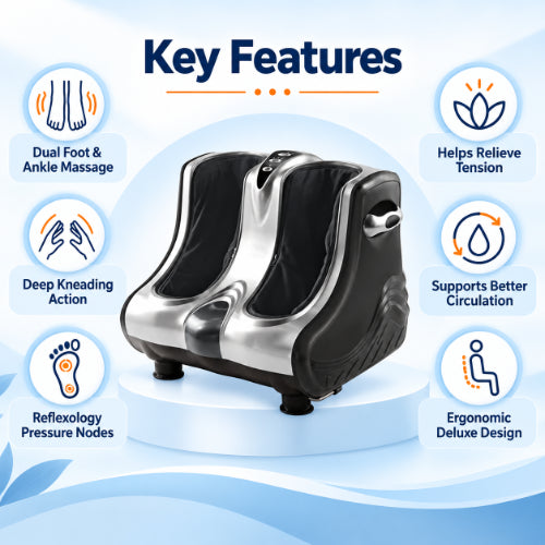 electric leg and foot massager use cases for daily foot relaxation, after-work recovery, senior comfort care and home wellness routines