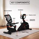 CEB 77 R recumbent bike key components