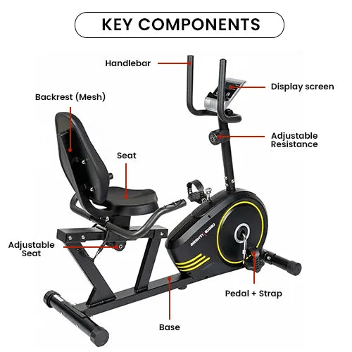 CEB 70 R recumbent bike key components
