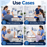 hand exercise table use cases for finger strengthening, wrist mobility training, forearm rehabilitation and joint exercise therapy