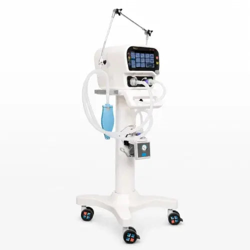 ICU ventilator FMT 2000 on mobile stand