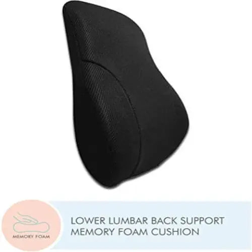 Lumbar Full Backrest with Car Headrest Memory Foam Travel Pillow - Combo Offer