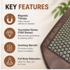 magnetic massage mattress key features with tourmaline stones soothing warmth and full body relaxation
