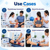 medansh diagnostic muscle stimulator use cases for physiotherapy assessment, muscle re-education, electrotherapy sessions and guided iontophoresis