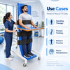 alt text: medansh manual tilt table used for standing therapy, posture training, balance practice and neurological rehabilitation with therapist support