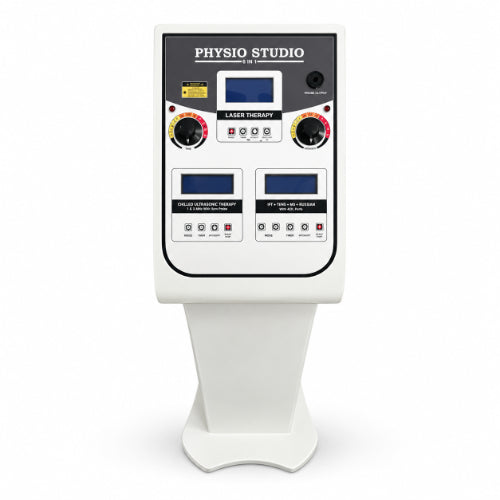 medansh physio studio 6-in-1 physiotherapy machine with integrated digital controls for multiple rehabilitation therapy modalities