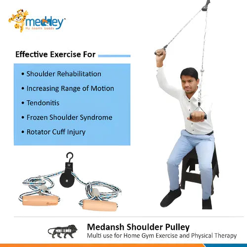 Medansh Shoulder Pulley Multi use for Home Gym Exercise and Physical Therapy