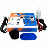 medansh ultrasonic with 2 channel tens combo machine key features showing 2-in-1 combo therapy, 2 tens channels, ultrasonic therapy, compact clinic-ready design, easy control panel and physio rehab use