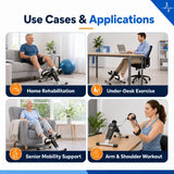 mini pedal exerciser use cases for home rehabilitation under desk exercise senior mobility and arm workouts