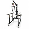 motorized gait trainer single motor with body weight support, adjustable parallel bars, lifting harness and braked castor wheels