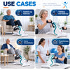 motorized pedo cycle use cases for seated leg exercise, tabletop arm exercise, home rehabilitation and physiotherapy clinic use