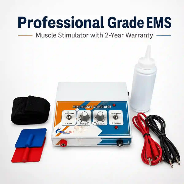 Muscle Stimulator with 2-Year Warranty – Professional Grade EMS main product view with complete kit