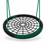 nest swing deluxe quality with wide web-style seat, adjustable hanging ropes and sturdy circular frame for sensory therapy use