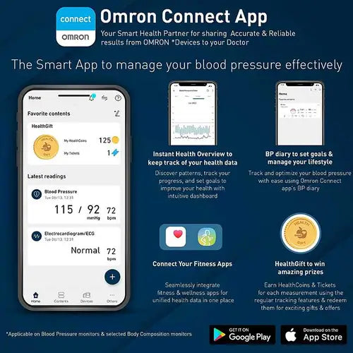 Omron HEM 6232T Wrist Blood Pressure Monitor (Black)