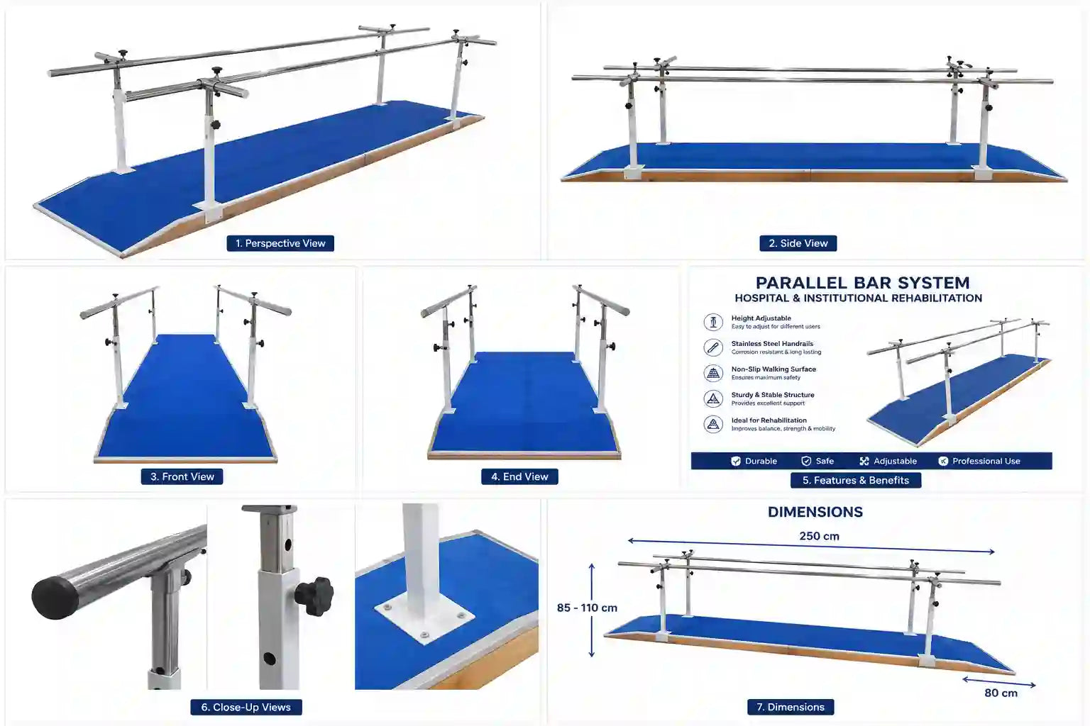 Parallel walking bars in clinical use – patient supported gait training with physiotherapist