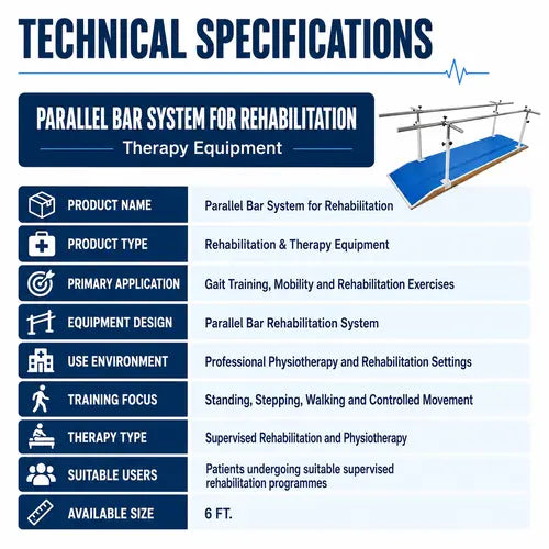 parallel bar rehabilitation system technical specifications