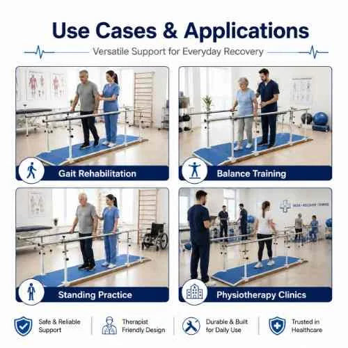 parallel walking bars use cases for gait rehabilitation and balance training