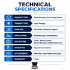 physiotherapy laser therapy device technical specifications for clinics rehab centres and home care