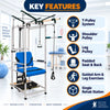 physiotherapy pulley exercise station chair for supervised rehab and mobility training