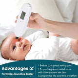 Portable jaundice meter used on a newborn
