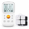 portable tens machine with digital display, dual channel controls and electrode pads for electrical nerve stimulation therapy