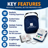 prestan aed ultratrainer with guided voice prompts and multiple training scenarios