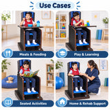relaxation cp chair use cases for meals and feeding, play and learning, seated activities, home care and rehabilitation support