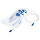 romsons urometer db-1068 urine drainage bag with measured-volume chamber, tubing and bedside hanging support
