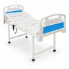 semi fowler electric hospital bed with abs head and foot panels, electric backrest adjustment and sturdy mild steel frame